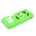 3D Cute M&M Pattern Silicone Rubberized Case Cover for iPhone 5 iPhone 5s - Green