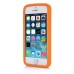 3D Cute M&M Pattern Silicone Rubberized Case Cover for iPhone 5 iPhone 5s - Orange