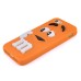 3D Cute M&M Pattern Silicone Rubberized Case Cover for iPhone 5 iPhone 5s - Orange