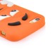 3D Cute M&M Pattern Silicone Rubberized Case Cover for iPhone 5 iPhone 5s - Orange