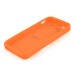 3D Cute M&M Pattern Silicone Rubberized Case Cover for iPhone 5 iPhone 5s - Orange