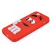 3D Cute M&M Pattern Silicone Rubberized Case Cover for iPhone 5 iPhone 5s - Red