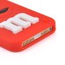 3D Cute M&M Pattern Silicone Rubberized Case Cover for iPhone 5 iPhone 5s - Red