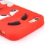 3D Cute M&M Pattern Silicone Rubberized Case Cover for iPhone 5 iPhone 5s - Red