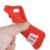 3D Cute M&M Pattern Silicone Rubberized Case Cover for iPhone 5 iPhone 5s - Red