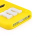 3D Cute M&M Pattern Silicone Rubberized Case Cover for iPhone 5 iPhone 5s - Yellow