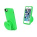 3D Impact Amplifier Loudspeaker / Headphone Cord Winder Design Soft Rubberized Silicone Stand Case Cover For iPhone 5s iPhone 5