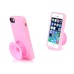 3D Impact Amplifier Loudspeaker / Headphone Cord Winder Design Soft Rubberized Silicone Stand Case Cover For iPhone 5s iPhone 5