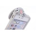 3D Shock Absorbing Cartoon Cute Bucktooth Rabbit Soft Rubberized Silicone Snap-On Case Cover For iPhone 4S iPhone 4