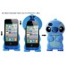 3D Stitch Detachable Hard Case For iPhone 4S - Blue