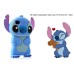 3D Stitch Detachable Hard Case For iPhone 4S - Blue