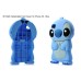 3D Stitch Detachable Hard Case For iPhone 4S - Blue