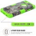 3 In 1 Armor Triple Layer Tree And Deer Grain PC And TPU Hybrid Defender Back Case for iPhone 6 / 6s - Green