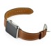 3 In 1 Bundle Genuine Leather Wrist Strap Watch Band Double Tour Bracelet Replacement For Apple Watch 38 mm - Brown