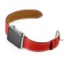 3 In 1 Bundle Genuine Leather Wrist Strap Watch Band Double Tour Bracelet Replacement For Apple Watch 38 mm - Red