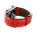 3 In 1 Bundle Genuine Leather Wrist Strap Watch Band Double Tour Bracelet Replacement For Apple Watch 38 mm - Red