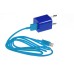 3 In 1 EU Plug Car Travel Charger Kit For iPhone 5 - Blue