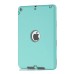 3 In 1 Fashion Silicone And Plastic Hybrid Case For iPad Air ( iPad 5 ) - Green Silicone/ Grey PC