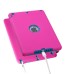 3 In 1 Fashion Silicone And Plastic Hybrid Case For iPad Air ( iPad 5 ) - Magenta Silicone/Blue PC