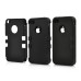 3 In 1 Heavy-Duty Impact Hybrid Silicone Hard Case Cover For iPhone 4 / 4S