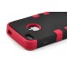 3 In 1 Heavy-Duty Impact Hybrid Silicone Hard Case Cover For iPhone 4 / 4S