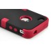 3 In 1 Heavy-Duty Impact Hybrid Silicone Hard Case Cover For iPhone 4 / 4S