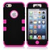 3 In 1 High Impact Defender Shockproof Protective Hybrid Combo Rubber Hard Case For iPhone 5