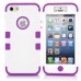 3 In 1 High Impact Defender Shockproof Protective Hybrid Combo Rubber Hard Case For iPhone 5