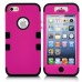 3 In 1 High Impact Defender Shockproof Protective Hybrid Combo Rubber Hard Case For iPhone 5