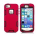 3 In 1 Snap-On High Impact Hybrid Rugged Defender Shockproof PC Rubber Hard Case Cover For iPhone 5s iPhone 5