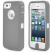 3 In 1 Snap-On Shockproof High Impact Hybrid Rugged Defender Hard Rubber Case Cover For iPhone 5