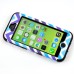 3 In 1 Zigzag Pattern Snap-On Shockproof High Impact Hybrid PC and Silicone Defender Case Cover for iPhone 5c - Black