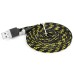 3M Durable Nylon Braided Lightning USB Cable Charger And Data Sync Cable Fabric Woven Charging Cord For iPhone 6 iPhone 5s/5c/5 iPad Mini - Black