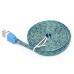 3M Durable Nylon Braided Lightning USB Cable Charger And Data Sync Cable Fabric Woven Charging Cord For iPhone 6 iPhone 5s/5c/5 iPad Mini - Light Blue