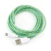 3M Luminous 8 Pin Charging Sync Lightning Cable for iPhone 6 iPhone 5/5s iPad Mini iPod - Blue