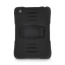 3 in 1 Shockproof Silicone & Plastic Hybrid Defender Stand Case Cover for iPad Air iPad 5 - Black