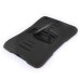 3 in 1 Shockproof Silicone & Plastic Hybrid Stand Defender Case Cover for iPad Mini 1/2/3 - Black