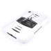 3 in 1 Shockproof Silicone & Plastic Hybrid Stand Defender Case Cover for iPad Mini 1/2/3 - White