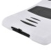 3 in 1 Shockproof Silicone & Plastic Hybrid Stand Defender Case Cover for iPad Mini 1/2/3 - White