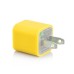 3 in 1 US Plug Car Travel Charger Kit For iPhone 5 - Yellow