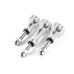 3 x Aluminum Thumb Knob Stainless Bolt Nut Screw for GoPro Hero 3+ / 3 / 2 / 1 - Silver