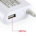 45W Magsafe 2 T Connect Car Charger Power Supply Cord Plug For MacBook With Extra USB Slot To Charge iPad iPhone Cell Phones - White