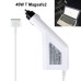 45W Magsafe 2 T Connect Car Charger Power Supply Cord Plug For MacBook With Extra USB Slot To Charge iPad iPhone Cell Phones - White