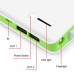 4800 mAh 2 Ports Portable Backup External Battery Power Bank With Led Light Indicator And USB Charging Cable For Smartphone/Tablet/Mp3/MP4 - Green