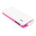 4800 mAh 2 Ports Portable Backup External Battery Power Bank With Led Light Indicator And USB Charging Cable For Smartphone/Tablet/Mp3/MP4 - Magenta