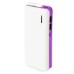 4800 mAh 2 Ports Portable Backup External Battery Power Bank With Led Light Indicator And USB Charging Cable For Smartphone/Tablet/Mp3/MP4 - Purple