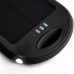 5000 mAh 2 USB Charging Port Sport Solar Mobile Charger for Smartphone - Black