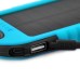 5000 mAh 2 USB Charging Port Sport Solar Mobile Charger for Smartphone - Blue