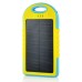 5000 mAh 2 USB Charging Port Sport Solar Mobile Charger for Smartphone - Blue/Yellow