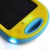 5000 mAh 2 USB Charging Port Sport Solar Mobile Charger for Smartphone - Blue/Yellow